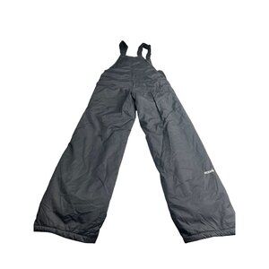 Ski Gear Youth X-Large Black Insulated Snow Bib Overalls Waterproof & Windproof